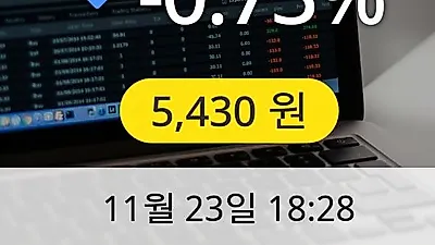 대동공업 23일 5,430원 장종료