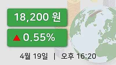 국내주식마감부광약품 19일 18,200원 마감