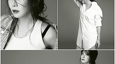 김정은 듀얼 출연, 흰색 루즈핏 티셔츠만 입고 완벽 각선미 '감탄할 수 밖에'