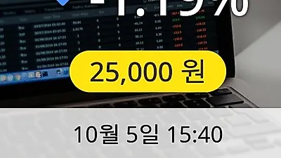 대상주가 2,5000원으로 장 마감해