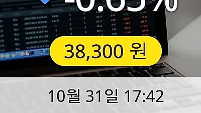 하나금융지주 31일 38,300원 마감