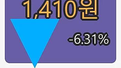 6일 서연전자마감가 1,410원,