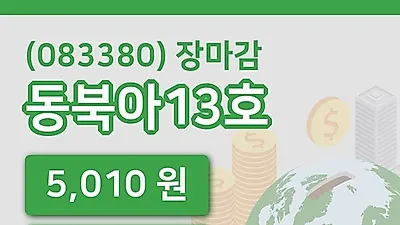 국내주식마감동북아13호 31일 5,010원 마감...