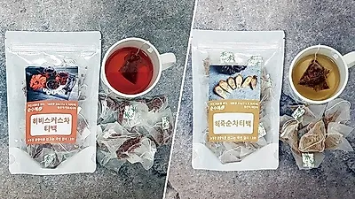 순수애, 추운 계절 따뜻한 차 한잔… 히비스커스차 해죽순차 출시