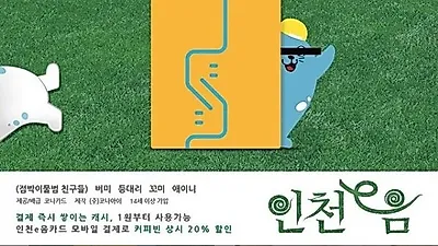 소득공제 혜택 엄청난 인천e음카드, 미추홀e음카드도 등장! 캐시백 8%...인천e음카드 혜택, 신청 방법 총정리
