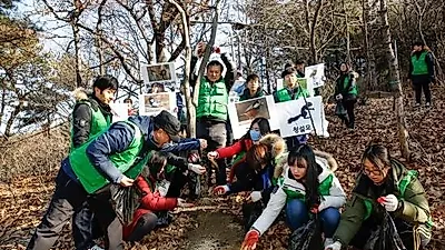 중랑구 묵1동 주민과 학생들, 야생동물 '겨울나기'위해 봉사 나서