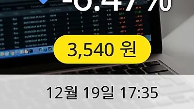 태림포장 19일 3,540원 마감