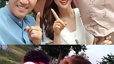'연애의 맛' 황미나, 김종민과 공개연애 "멋있어" 럽스타그램♥…14살 나이차이 '천생연분'