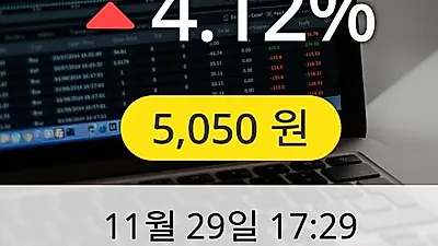 우진 29일 5,050원 장종보고