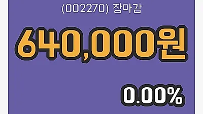 국내주식마감롯데푸드 31일 640,000원 장 마쳐그래프통계 및 분석