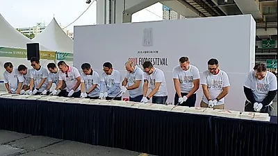 떡보의하루, '2019 서울푸드페스티벌' 참여… "떡케이크 컷팅식 화제"