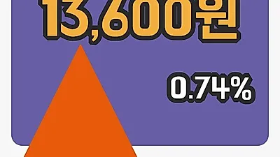 주식마감대한항공우 26일 13,600원 마감