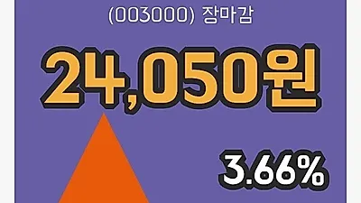 국내주식마감부광약품 8일 24,050원 마감
