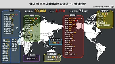 [코로나19] 이번주가 골든타임...사망 29명, 확진자수 4812명, 완치 34명