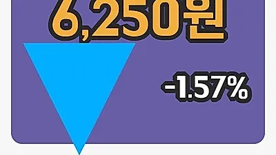 주식마감화승인더 8일 6,250원 장 마쳐...