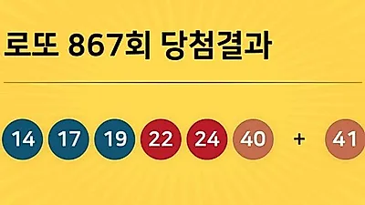동행복권 867회 204억 누구꺼? 당첨지역 경기도 5곳, 경남 2곳 등...
