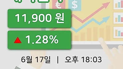 주식마감대덕전자 17일 11,900원 마감