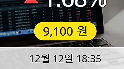 삼지전자 12일 9,100원 마감