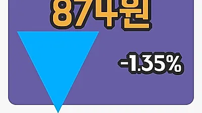 국내주식마감DB 13일 874원 장 마쳐