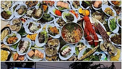 인천연안부두횟집 '내고향 강원도', 임금님 수라상 60첩 반상의 스끼다시 선봬