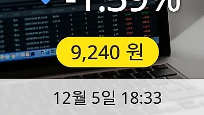 대덕전자 5일 9,240원 마감