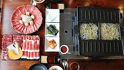 부산 광안리 맛집, 튼튼식당'에서 바다보며 샤브샤브와 구이까지