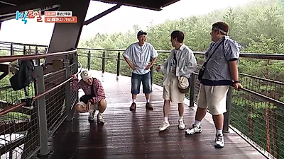 1박 2일 시즌4, desafío de misiones por pisos en el observatorio por una barbacoa de carne Hanwoo con carbón