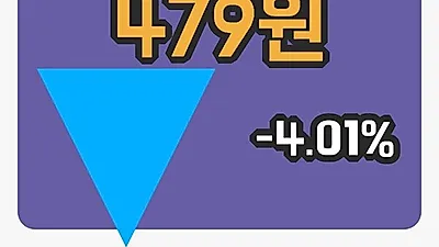 주식마감오리엔트바이오 22일 479원 장 마쳐