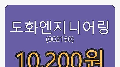 도화엔지니어링 27일 마감가 10,200원 전일대비 0.49% 변동..