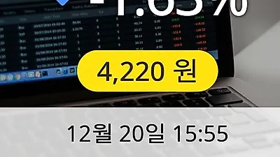 DSR 20일 4,220원 장종보고