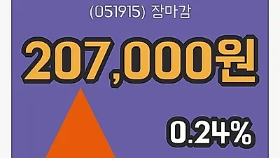 국내주식마감LG화학우 11일 207,000원 마감그래프분석