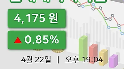 주식마감현대에이치씨엔 22일 4,175원 장종료...