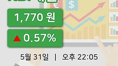 주식마감KBI메탈 31일 1,770원 장종료...