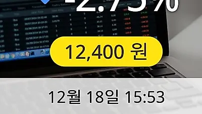 롯데관광개발 18일 12,400원 마감