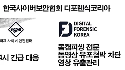 몸캠피씽 협박 대응처, 디포렌식코리아 24시간 연중무휴 피싱 상담 