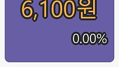 6일 에이피티씨마감가 6,100원, 0.00프로 등락..