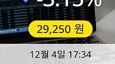 동원시스템즈 4일 29,250원 장종료