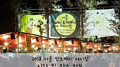 맛과 분위기를 동시에, '2018 서울 밤도깨비 야시장' 시간 확인