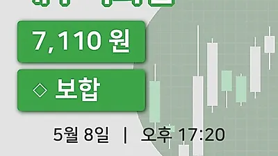 국내주식마감대구백화점 8일 7,110원 장종료