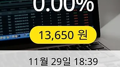 한글과컴퓨터 29일 13,650원 장종보고