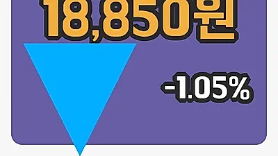 국내주식마감환인제약 15일 18,850원 마감...