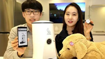 LG유플러스, 펫 IoT 서비스 선보여 '앱으로 반려견에게 원격 급식 '
