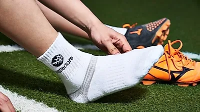 운동 중 부상을 최소화 시킬 수 있는 기능성 양말 배틀도어 V삭스 출시