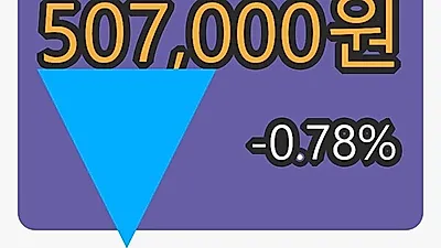 남양유업 3일 마감가 507,000원, 전일비 -0.78% 변동..