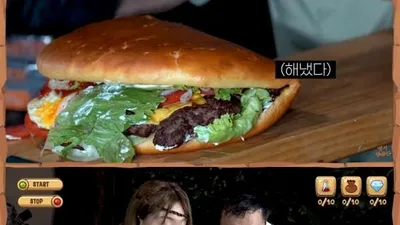 영지발굴단 래퍼 이영지, 유튜버 밥굽남과 대왕 버거 먹방