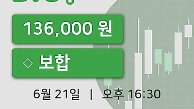 주식마감BYC우 21일 136,000원 장종료...