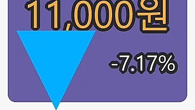 레이언스마감가 11,000원, 전일비 -7.17퍼센트 변동..