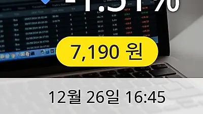 바이오니아 26일 7,190원 장종료