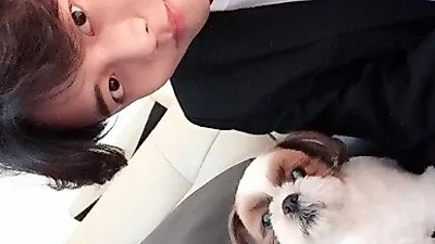 주우재, 똘망똘망 강아지와 굴욕없는 투샷 '찰칵'