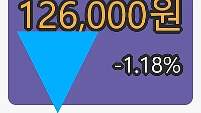 현대차 6일 마감가 126,000원 전일비 -1.18% 변동..
